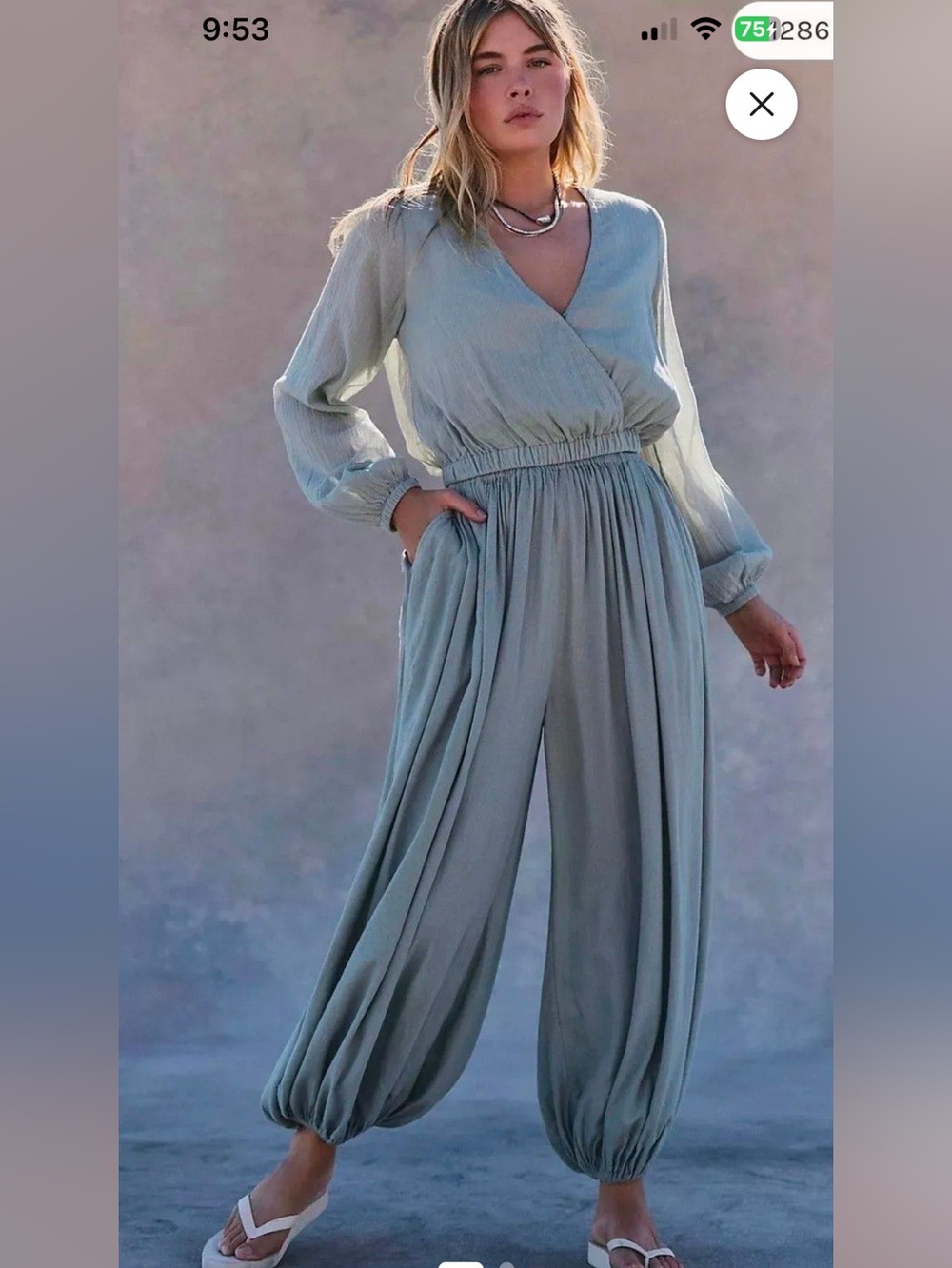 Free People Leno pants set